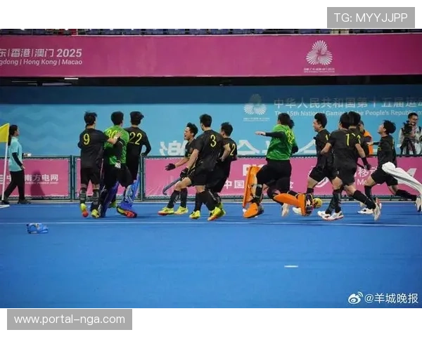 第十五届全运会曲棍球测试赛结束，广东男曲8-3战胜韩国仁川队